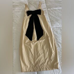 New Maeve Bow Barrel Column Midi Dress from Anthropologie Sz XS